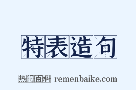 特表造句是什么意思的图片